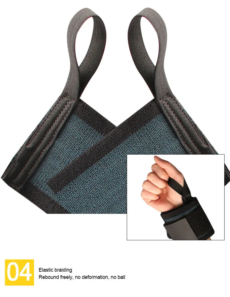 Weight Lifting Wrist Wraps With Padded Thumb Brace