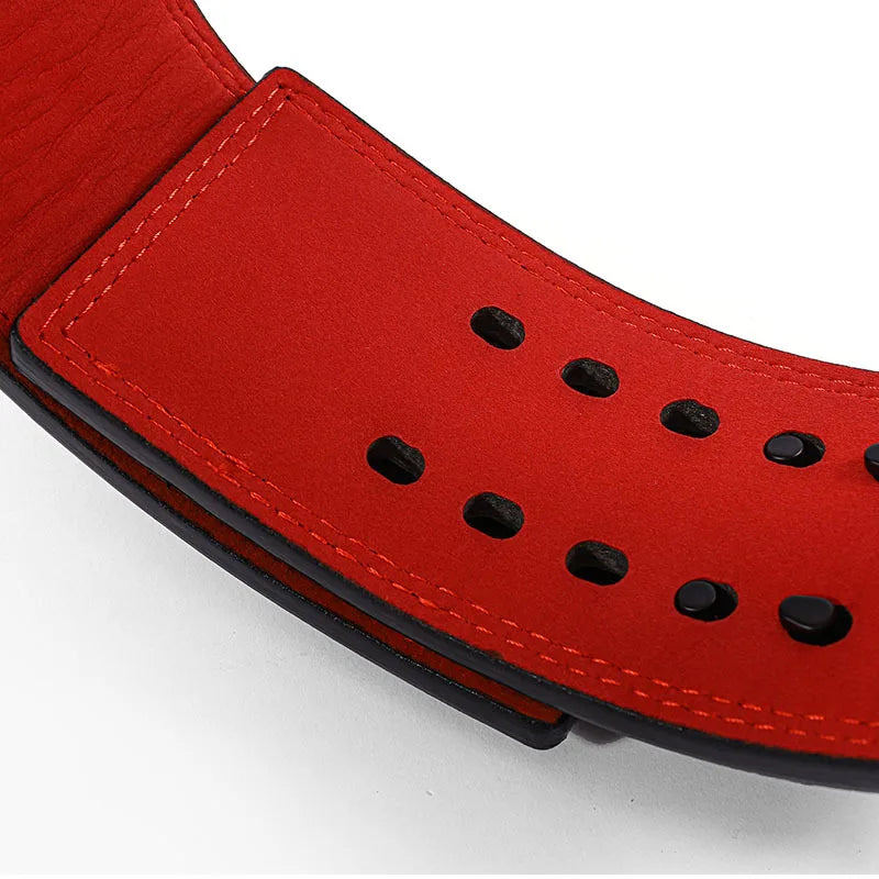 13mm Heavy Duty Powerlifting Lever Belt Cowhide Leather