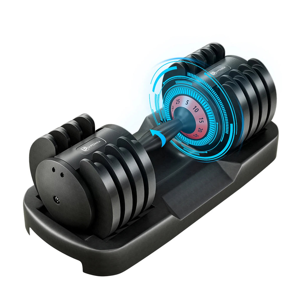 Adjustable Dumbbells Set, 6.6lb-55lb, Strength Training Fitness Equipment for Home Gym